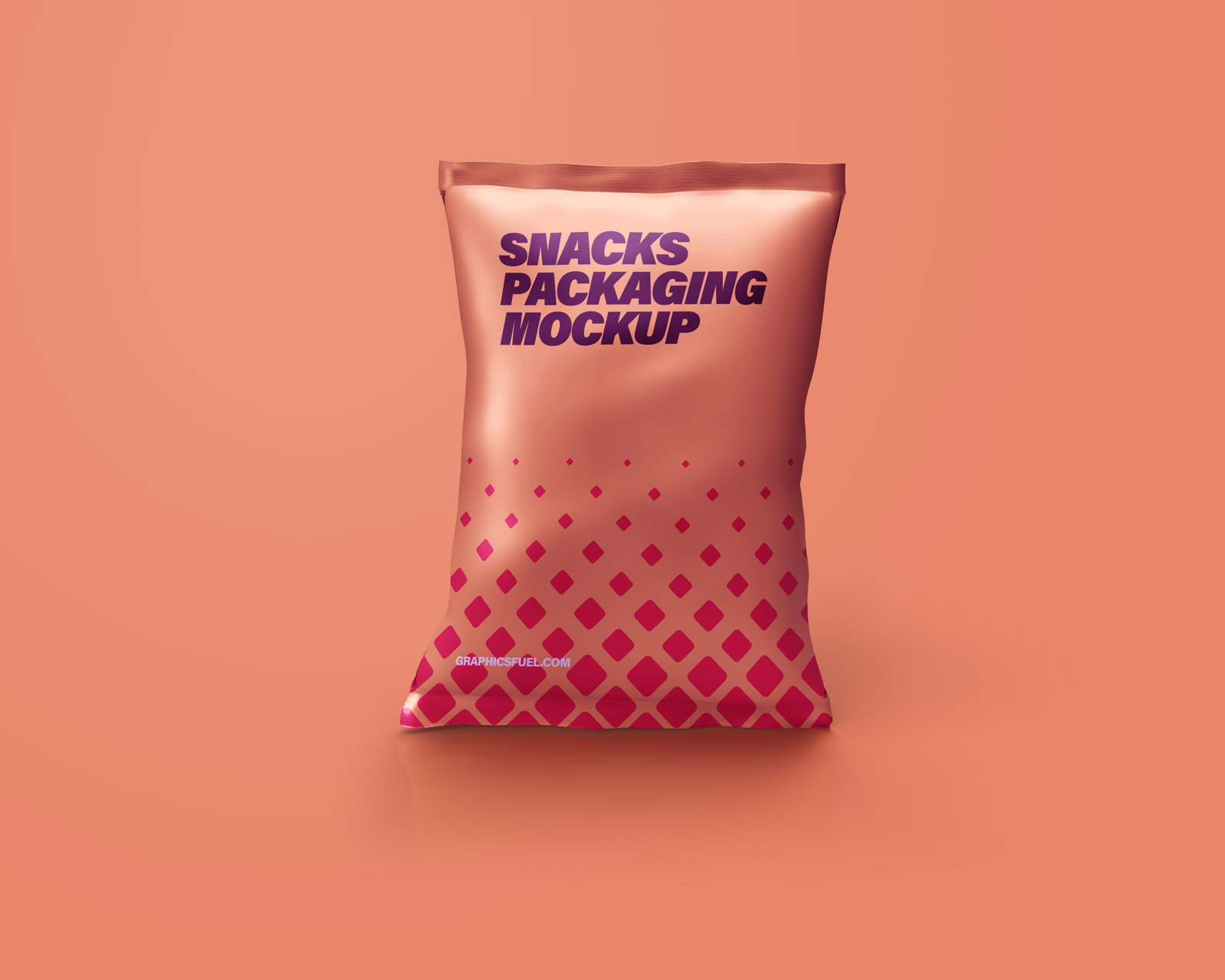 Snacks Packet Pouch Mockup