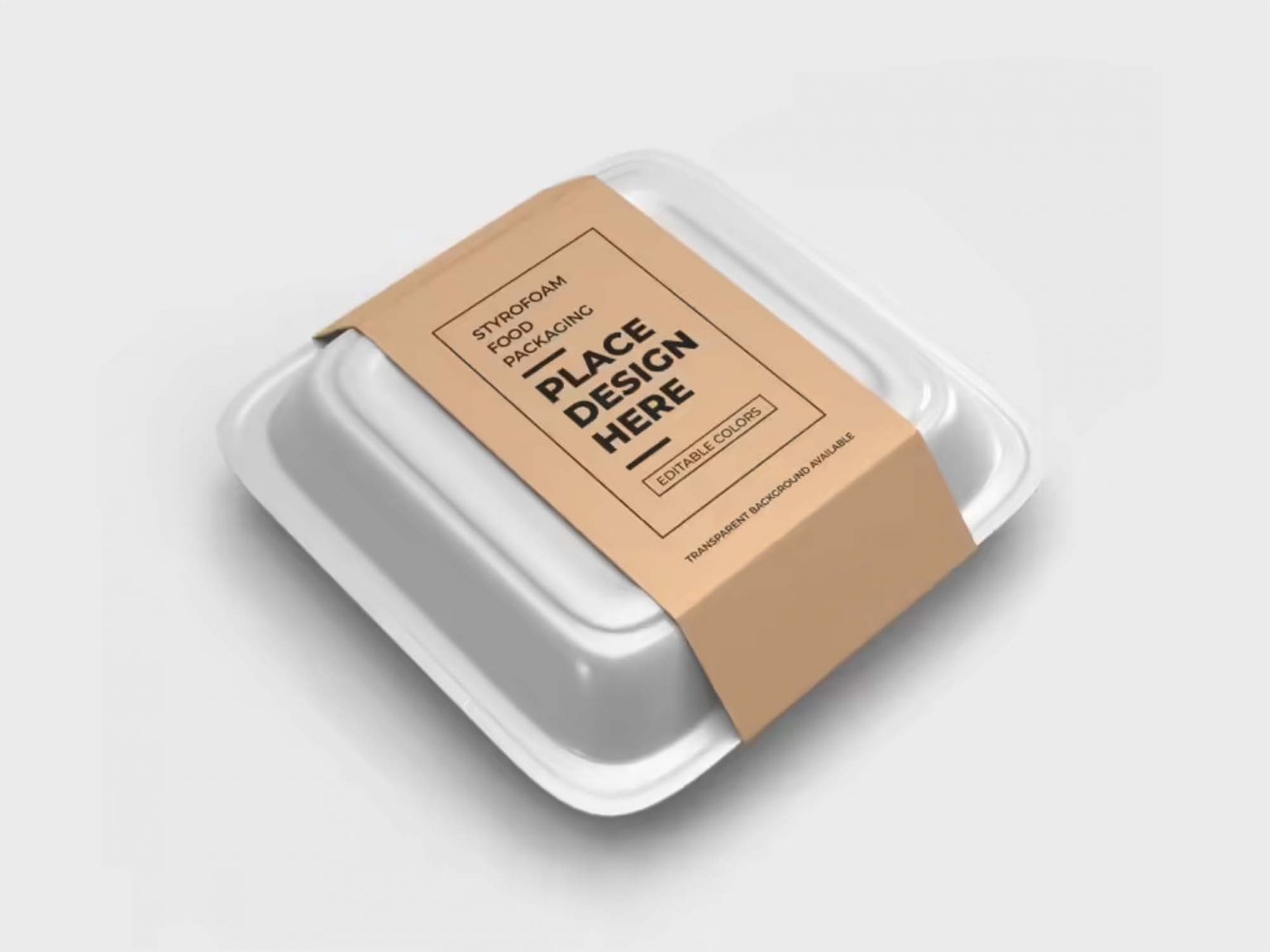 Free Disposable Food Box Mockup Package Mockups