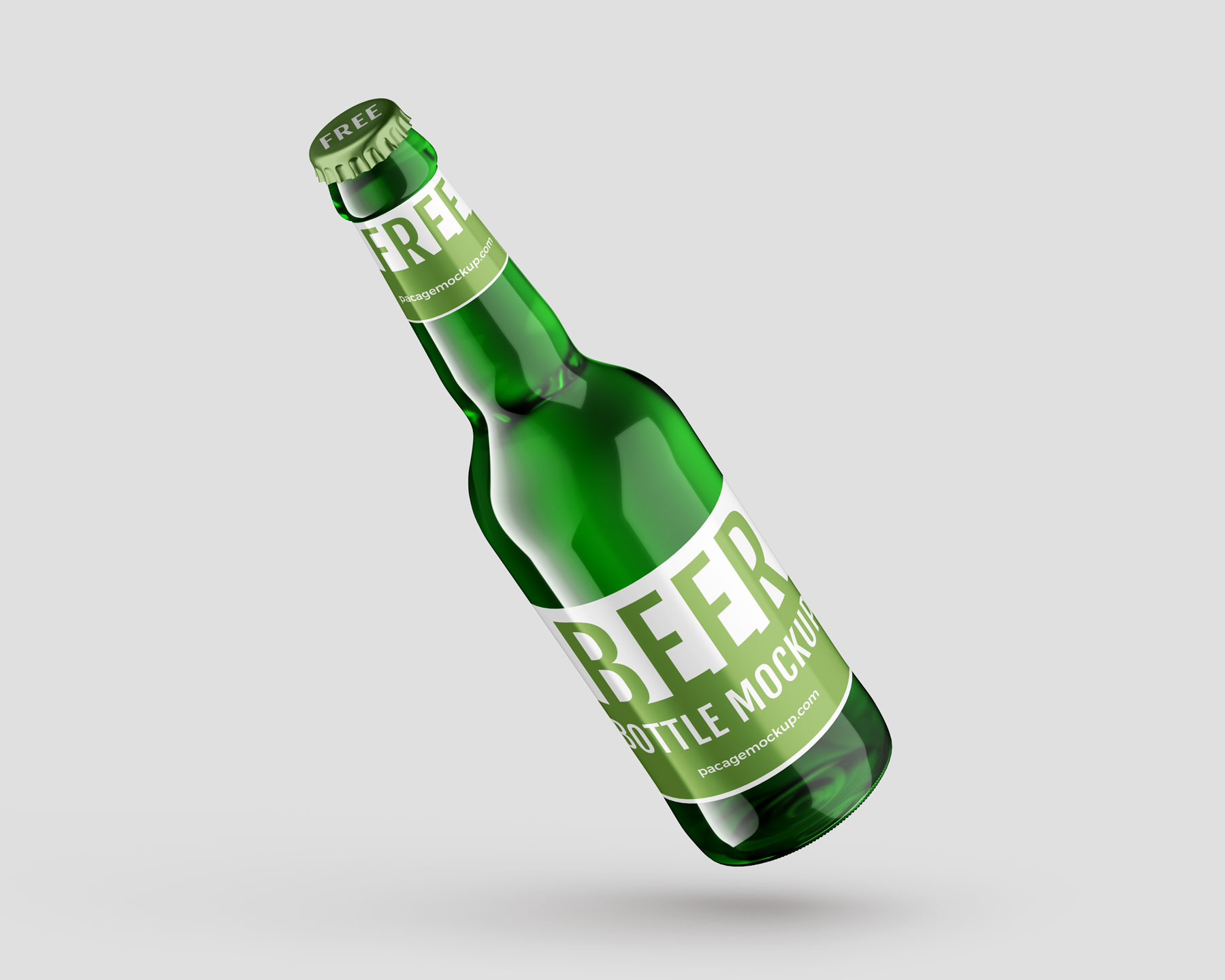 Free Beer Bottle Branding Mockups set