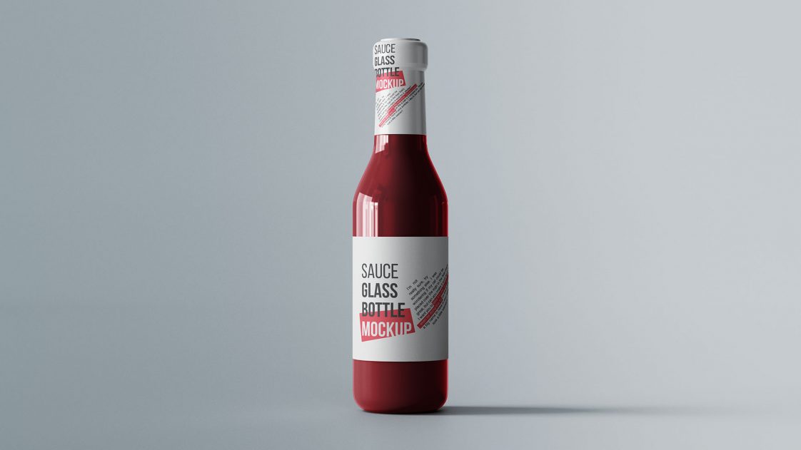 Free Sauce and Ketchup Bottle Mockup Package Mockups