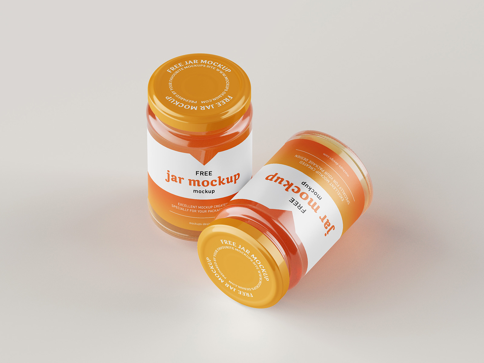 Free Honey Jar Mockup set