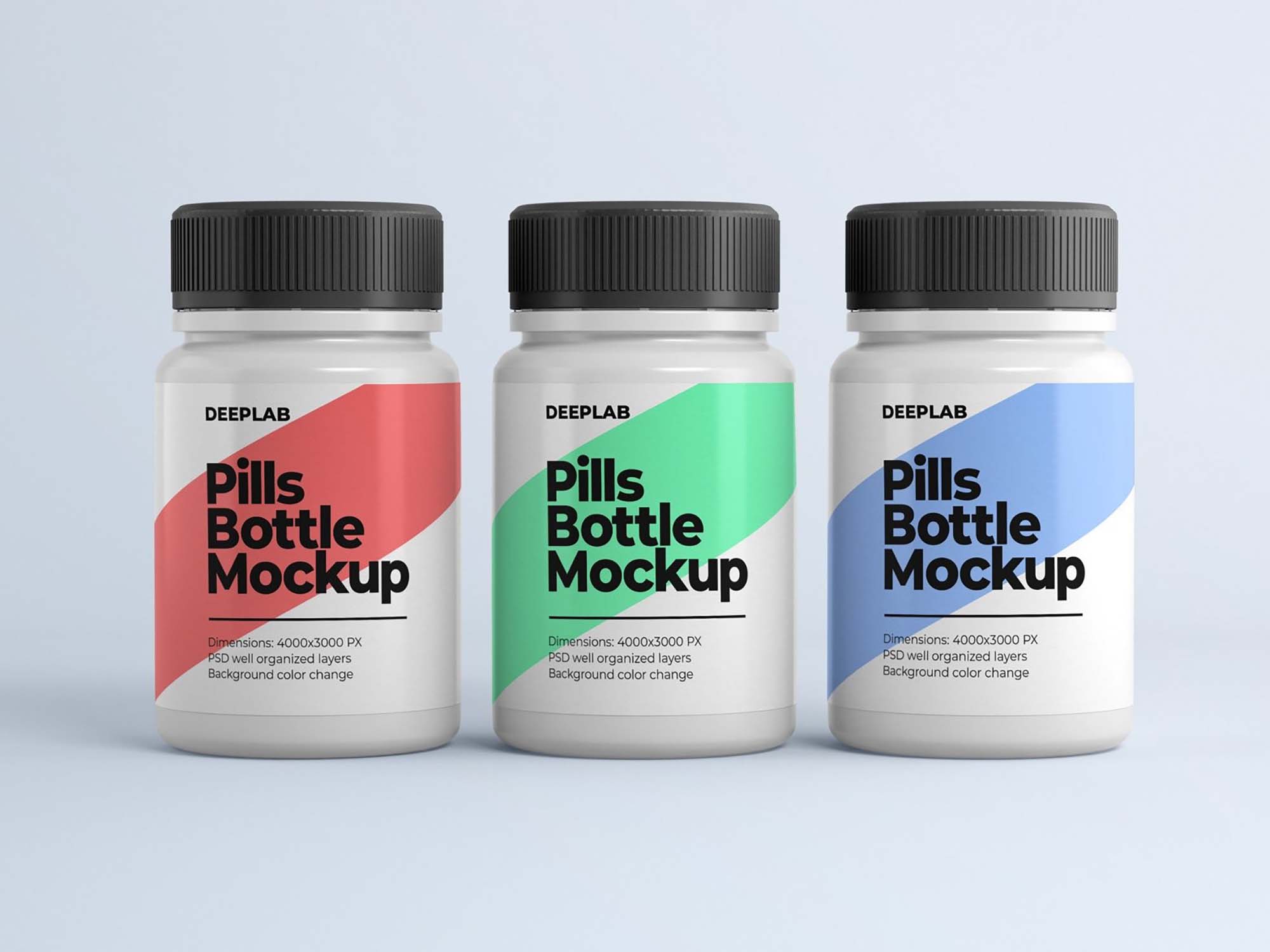 Medical Pill Bottle Mockups set