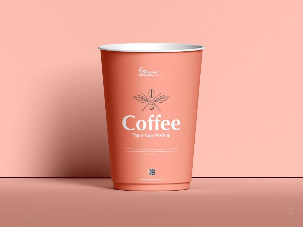 Free Coffee Paper Cup Mockup