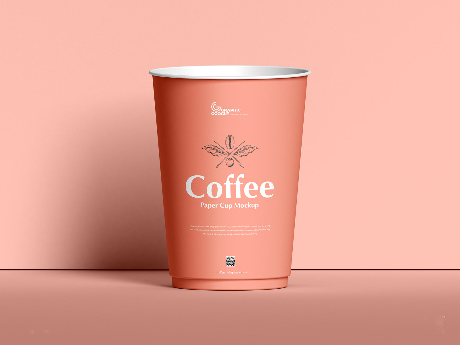Free Coffee Paper Cup Mockup