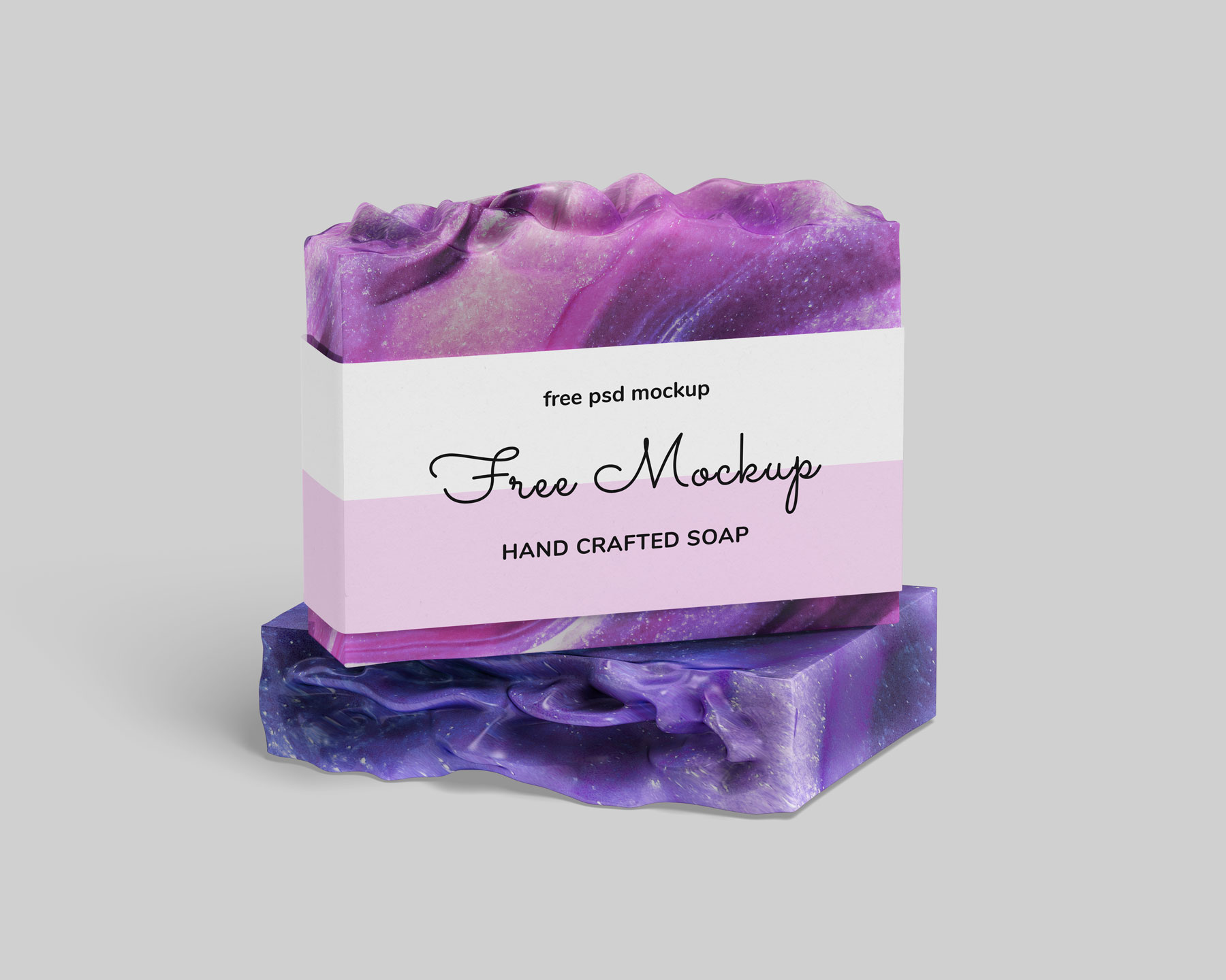 Costume shaped Handmade Soap Mockup