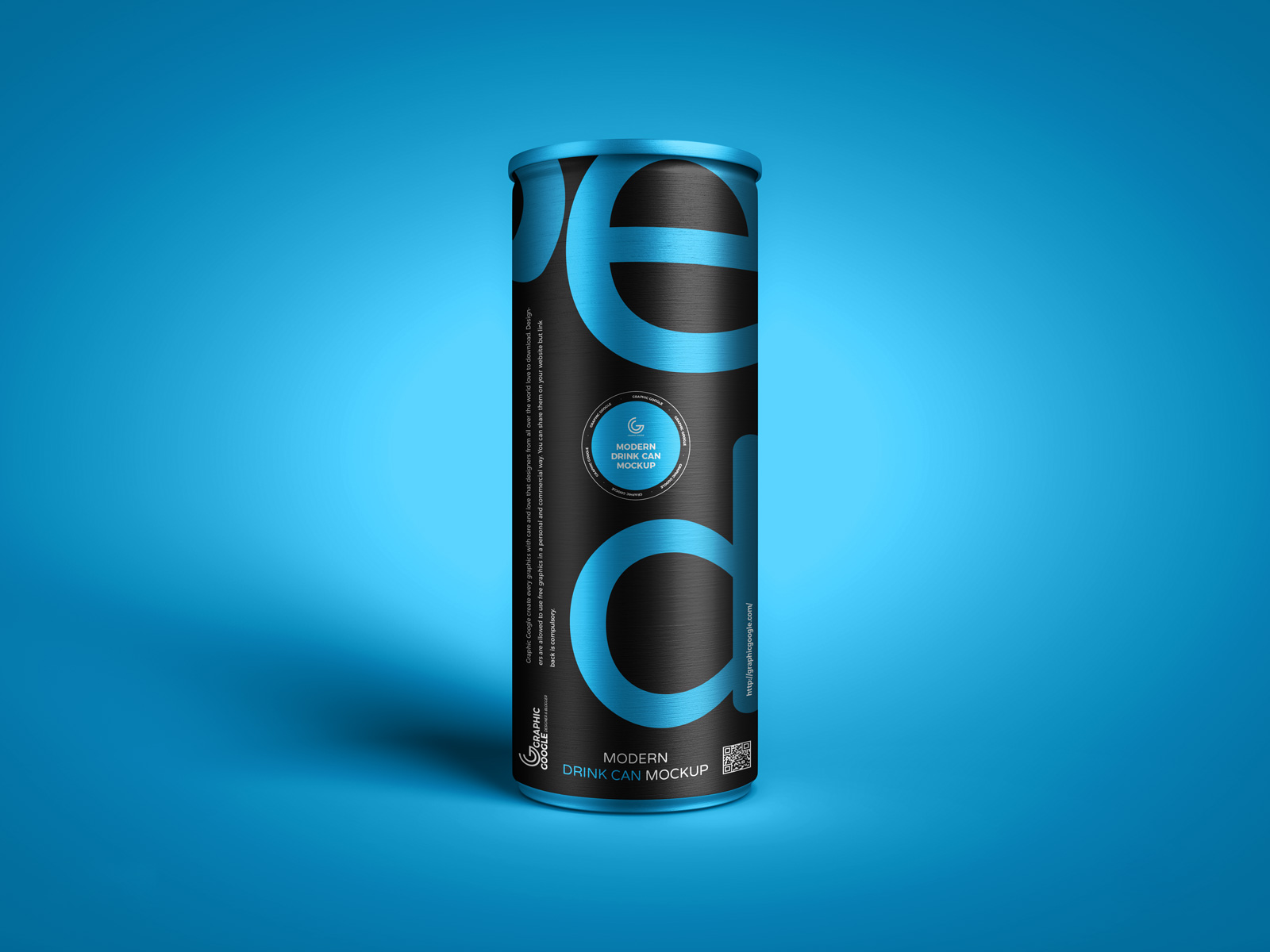 Free Drink Can Mockup