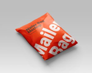 Free Mailer Bag Mockups set