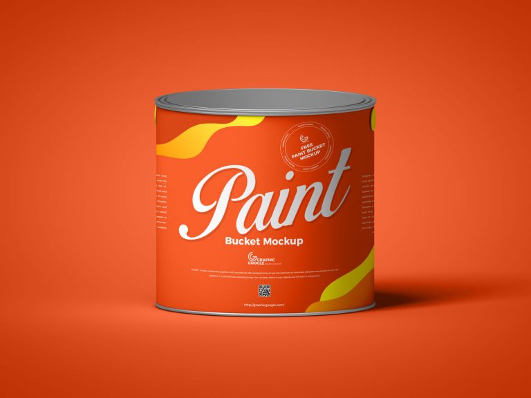 Free Paint Bucket Mockup