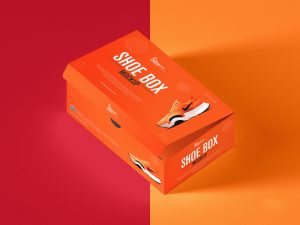 Free Shoe Box Mockup