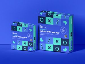 Free Sliding Box Mockup
