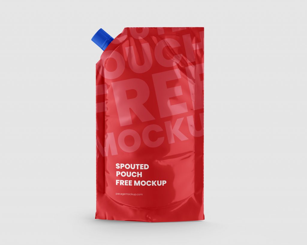 3 Free Stand Up Spouted Doypack Pouch Mockup set - PacageMockup