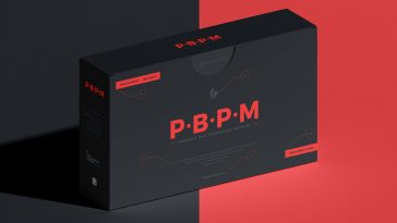Free TV and Electronic Product Packaging Box Mockup