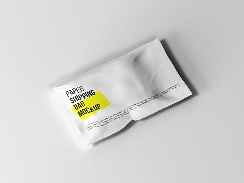 Free Paper Shipping Package Mockup