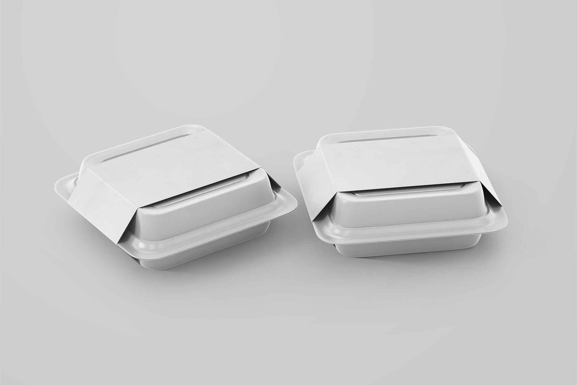 Free Fast Food Container Mockup