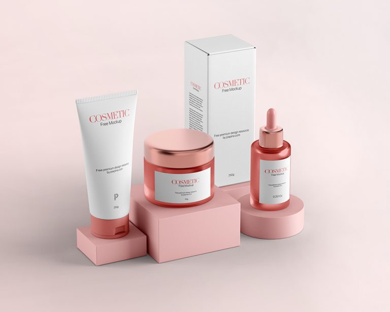 Free Cosmetic Packaging Mockup