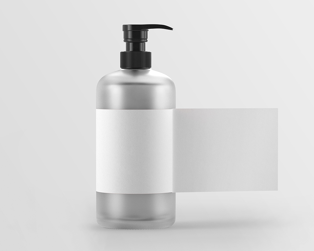 Free Dispenser Pump Bottle Mockup