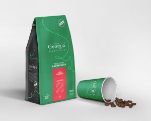 Free Paper Coffee Bag Mockup