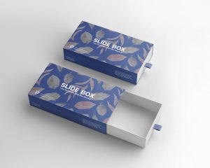 Free Rectangle Slide Box Mockup