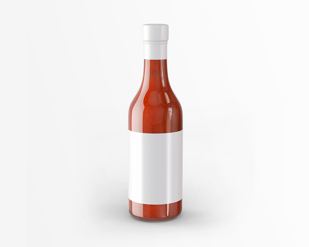 Free Sauce Bottle Mockup