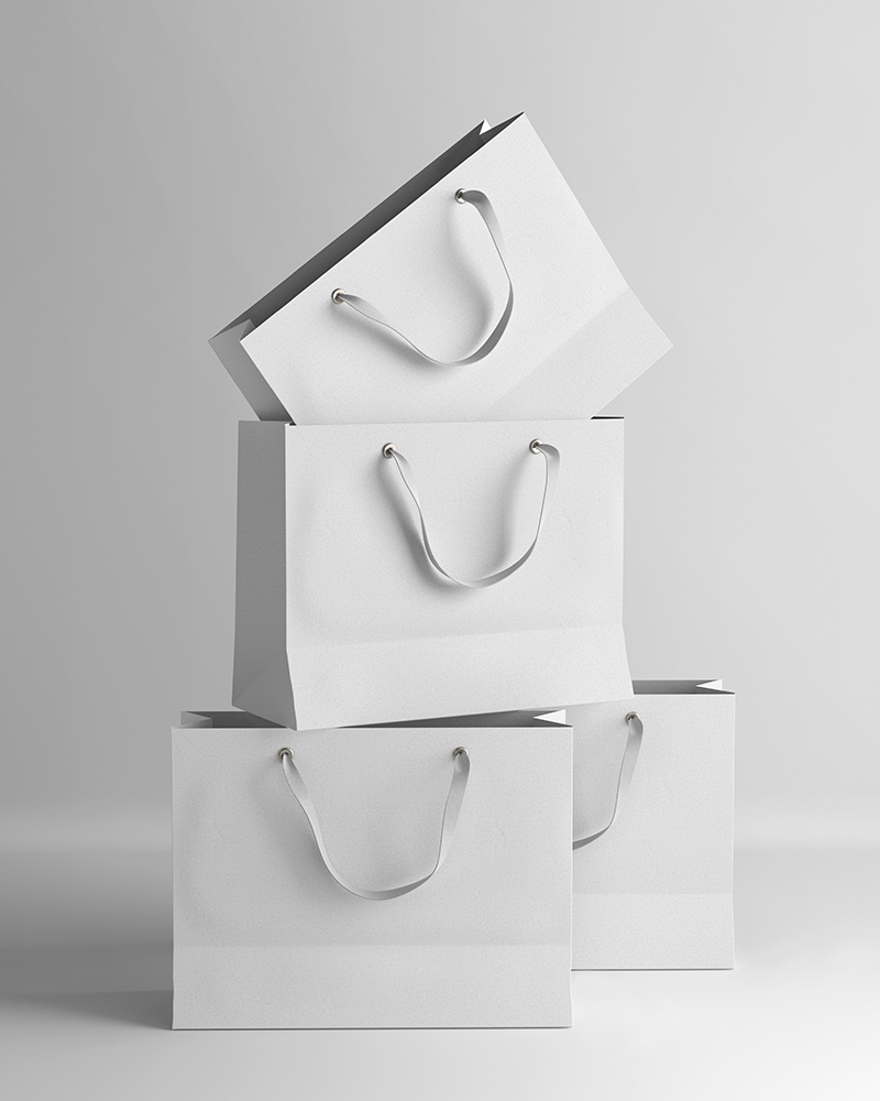 Free Shopping Bags Mockup