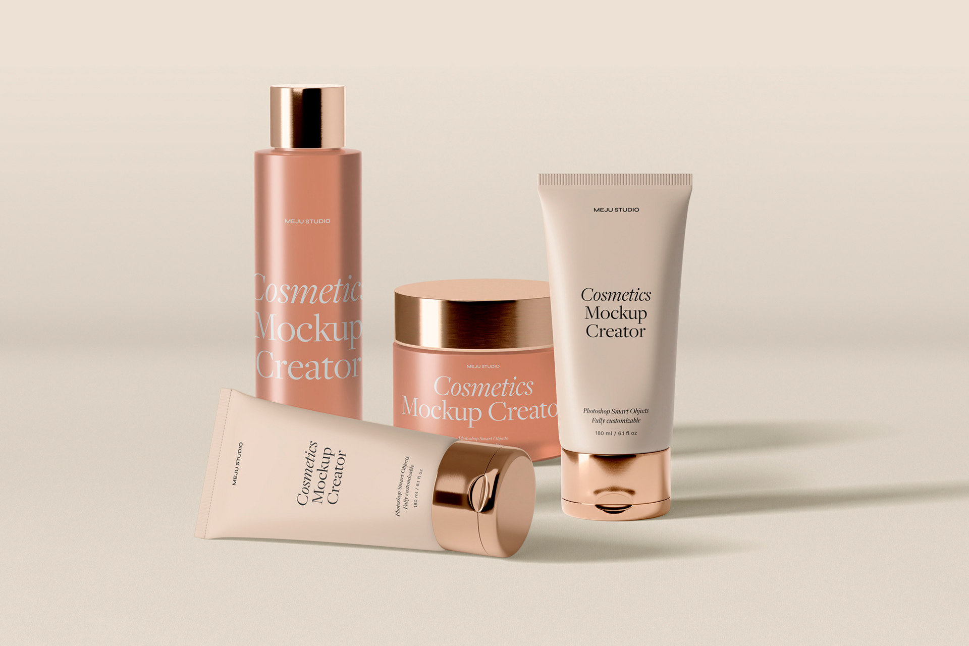 Cosmetic Packaging Mockup Scene Creator fo Free - Package Mockups