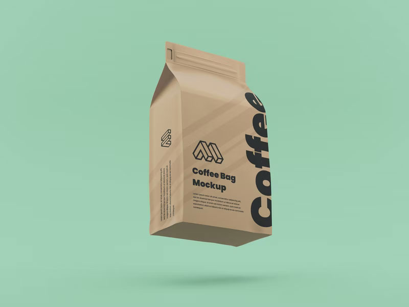 Free Coffee Bag Mockup