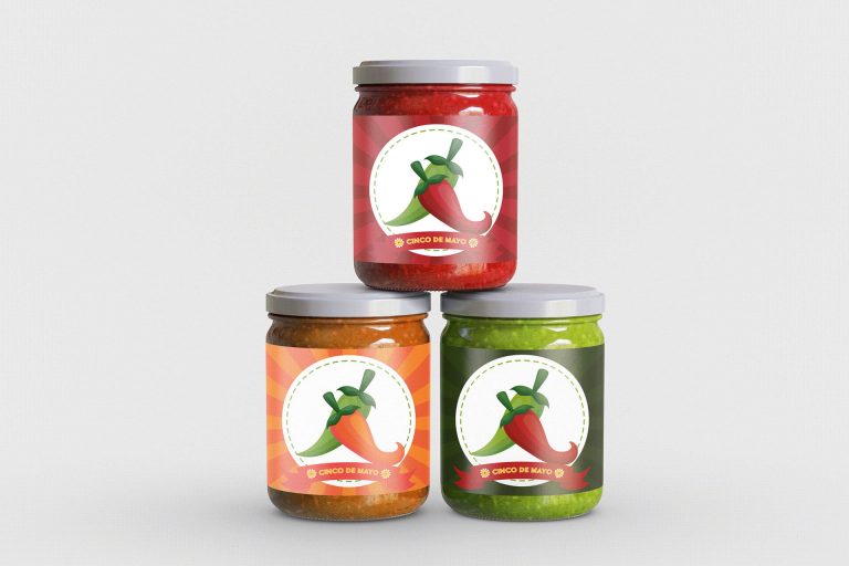 Free Sauce and Pickle Jars Mockups set
