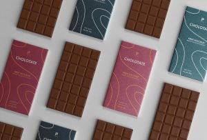 Free Chocolate Bar Label Mockup