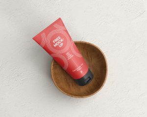 Free Cosmetic Tube Mockup