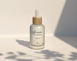 Free Frosted Dropper Bottle Mockup
