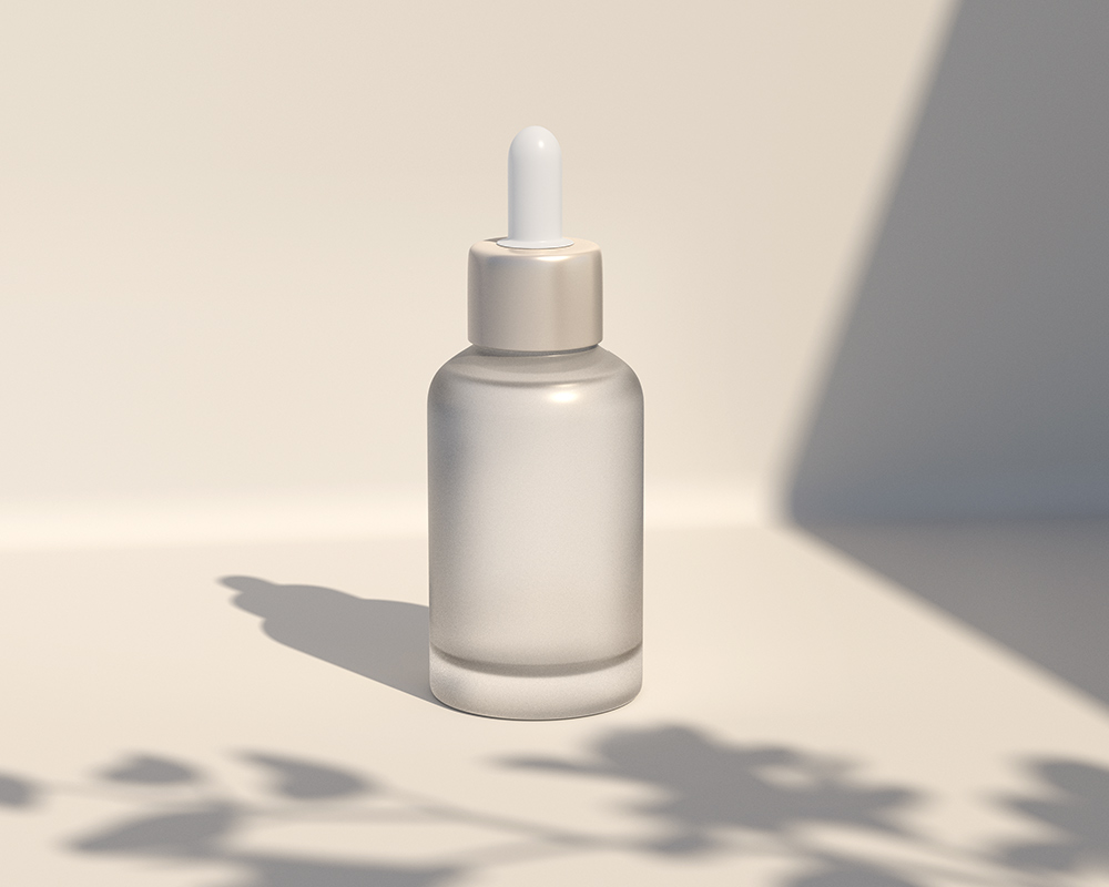 Free Frosted Dropper Bottle Mockup