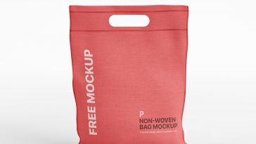 Free Non-Woven Shopping Bag Mockup