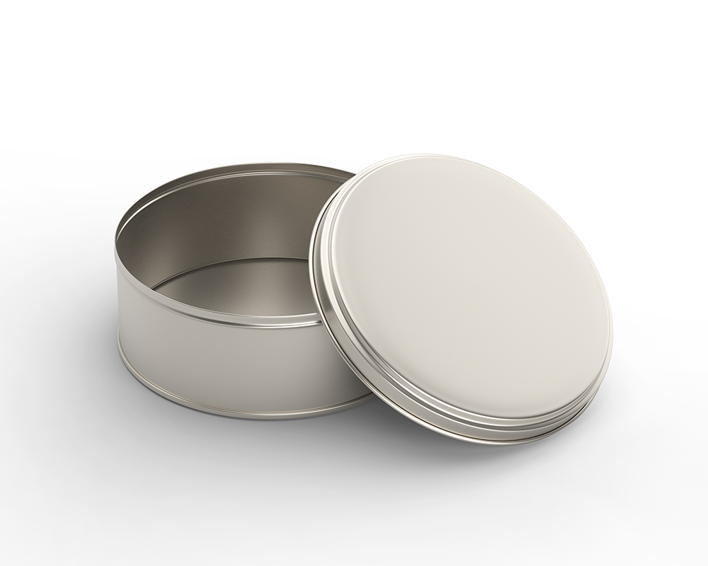 Free Round Tin Cookie Box Mockup