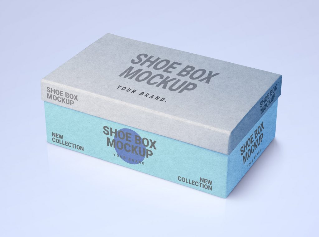 Free Shoe Box Mockup