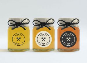 Honey Glass Jar Mockup for Packaging