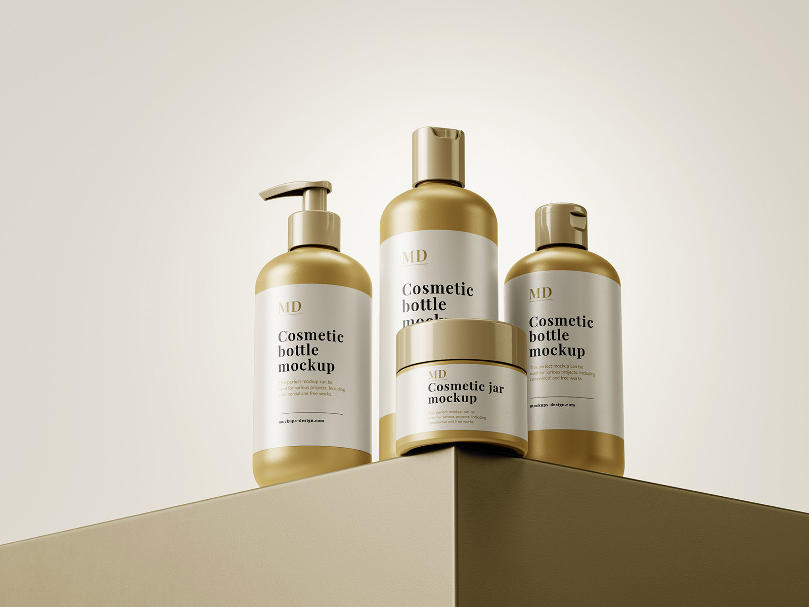 Free Cosmetic Line Mockup PSD Set