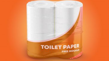 Toilet Tissue Rolls Mockups set for Branding
