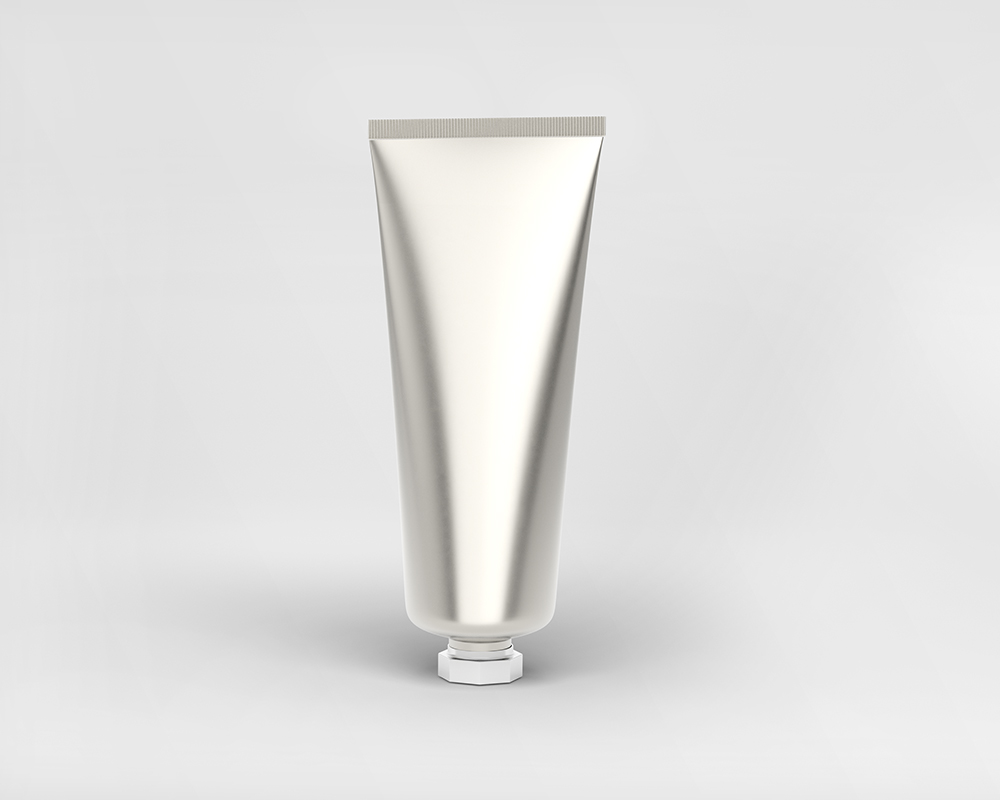 Free Metallic Cosmetic Tube Mockup