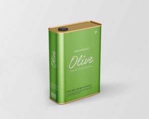 Free Oil Tin Can Mockup
