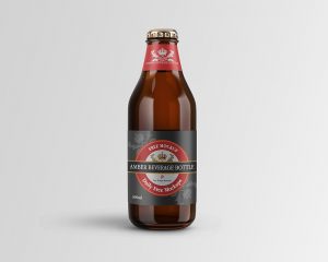 Free Amber Beverage Bottle Mockup