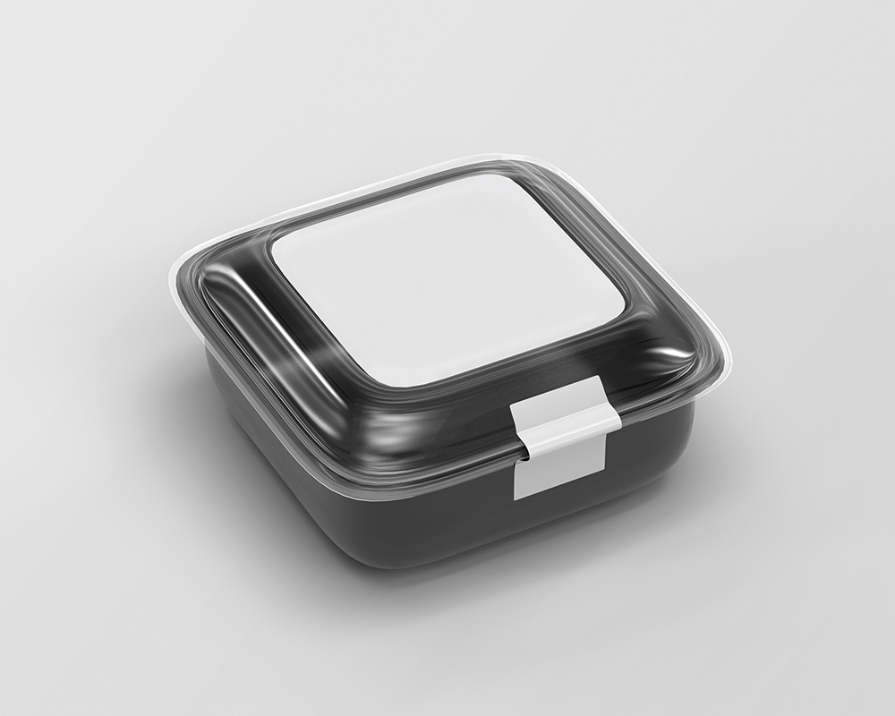 Free Disposable Food Container Mockup