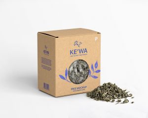 Free Tea Kraft Box Mockup