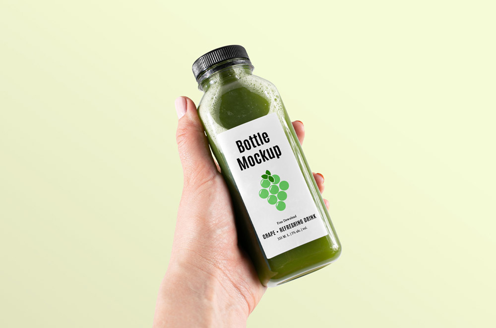 Healthy Bottle Mockup