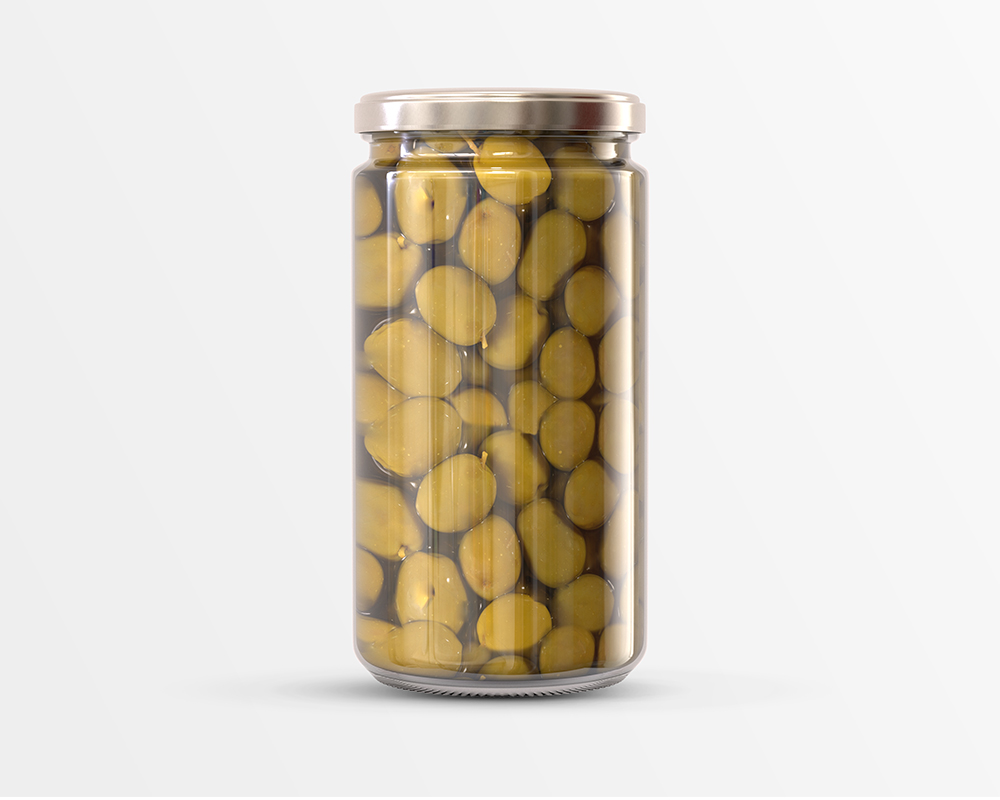 Free Olives Glass Jar Mockup