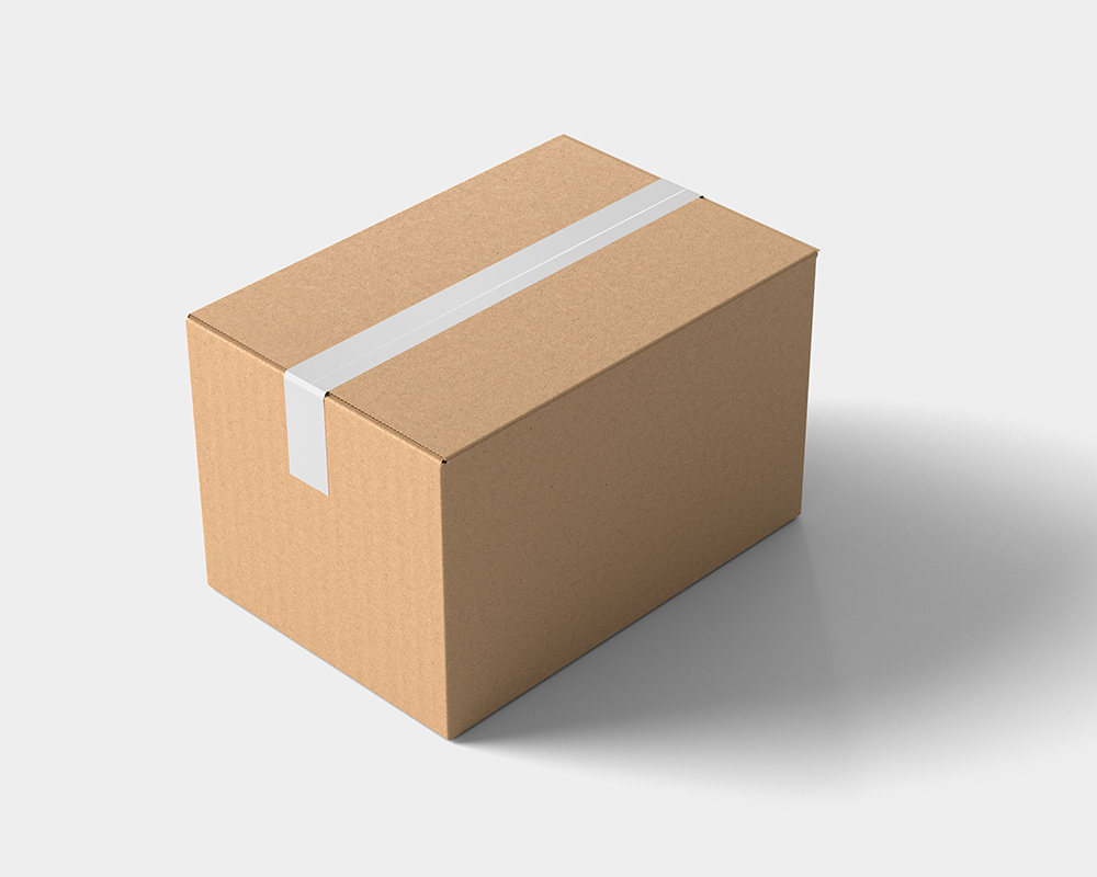 Free Shipping Box Mockup