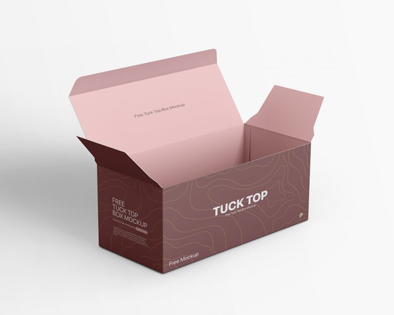 Free Tuck Top Box Mockup