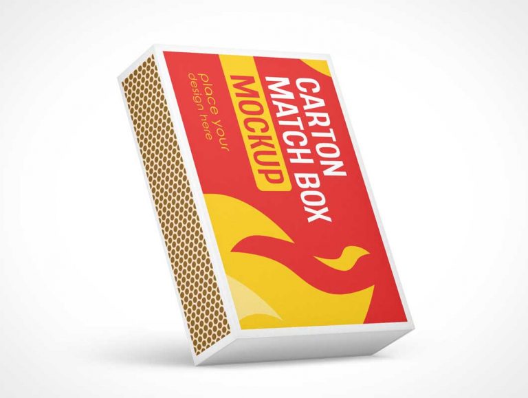 Floating Match Box Mockup