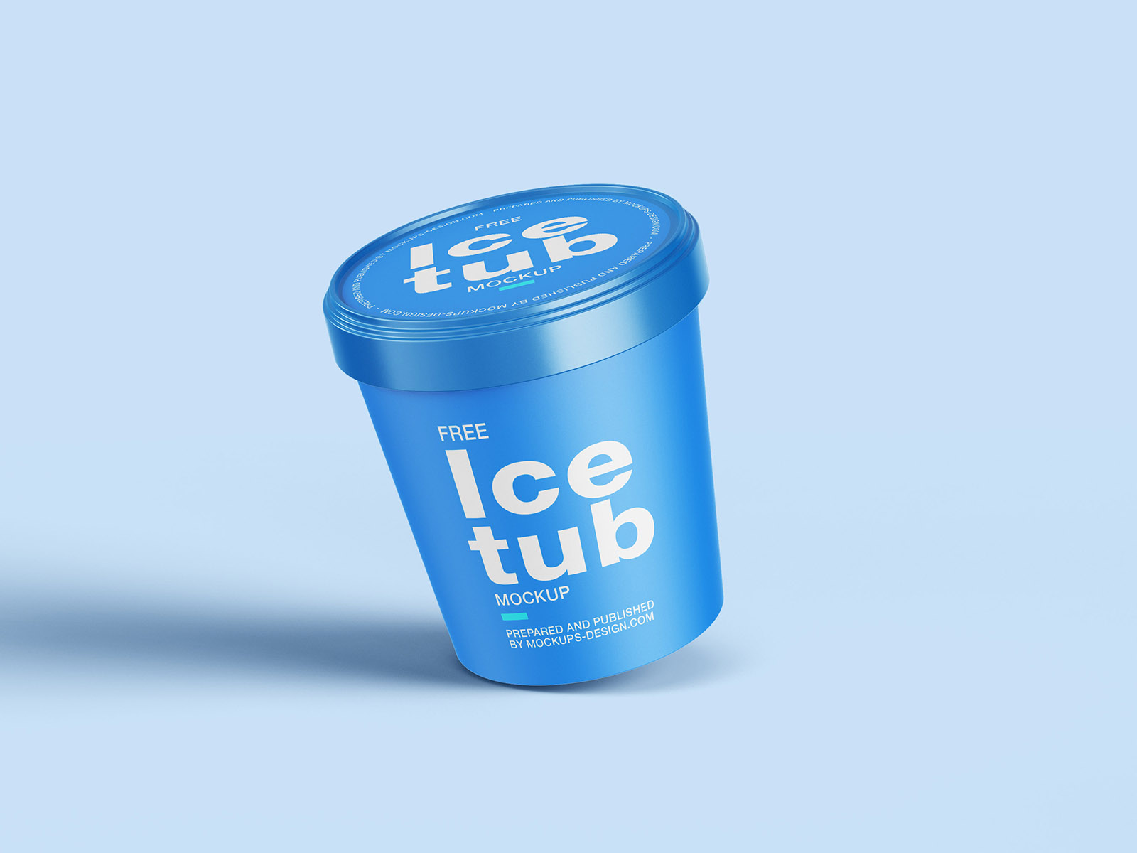 Free Ice Cream Tub Mockup PSD Set