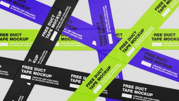 Free Kraft Paper Tape Mockup (PSD)