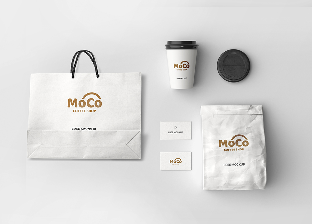 Free Coffee Shop Branding Mockup